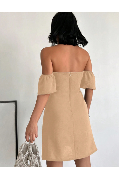 Sheya Rochie mini Sheya, bej