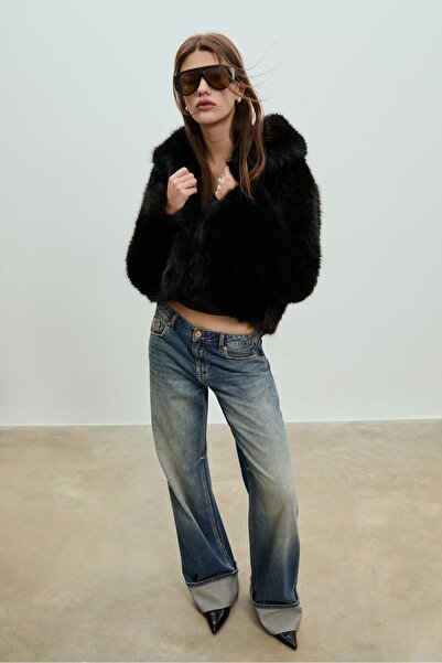 Stradivarius Suni kürk ceket