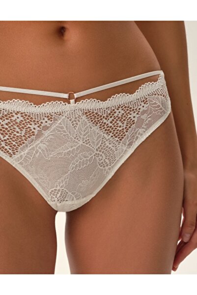 ESOTIQ Women's Classic Brief Panties with Floral Lace & Mesh Decorative Details Sexy | Tarot