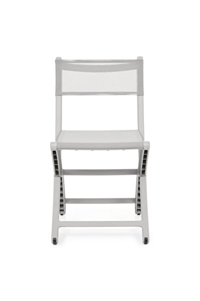 Maison Mex Scaun pliabil de grădină/terasă, ZOPPER, L.56,5 l.44 H.82,5 cm, gri