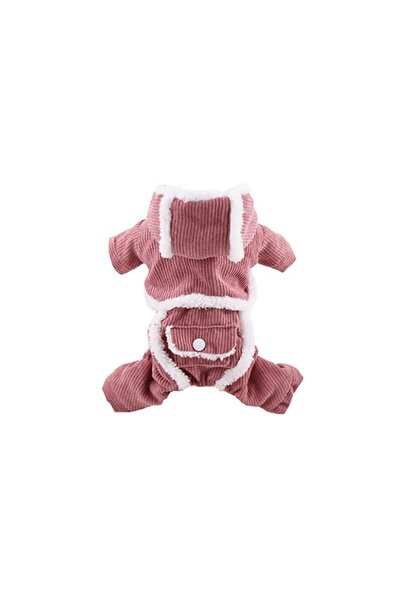 fara marca Geaca catei catifea roz S 22cm