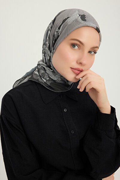 Schaless مرجان بارك - أسود - وشاح بنقشة إيفيليا - 90x90 سم