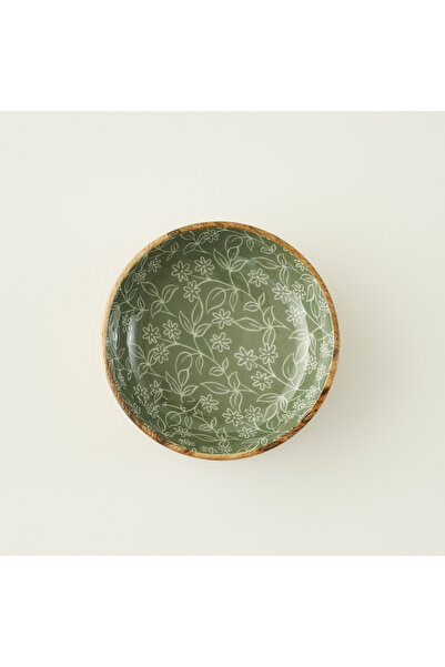 Bella Maison Floral Mango Presentation Bowl Green (20X6 cm)