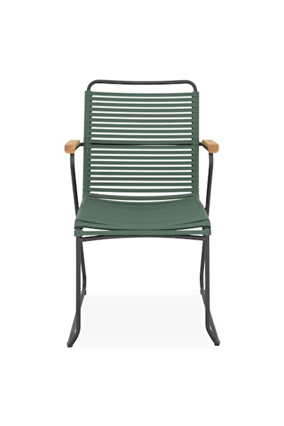 Maison Mex Scaun de grădină/terasă SLIMM, L.57 L.66 H.89 cm, verde/antracit/