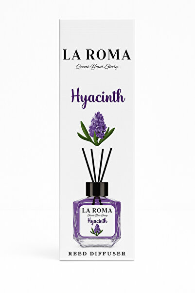 LaRoma Reed Diffuser with scented sticks La Roma Hyacinth, 130 ml, aroma diff...