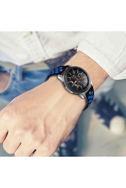 OEM 20mm perforated silicone strap, compatible with Samsung Galaxy Watch 42mm, Huawei Watch GT 2 42mm