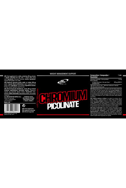 Pro Nutrition Food supplement, Chromium Picolinate, 100 capsules
