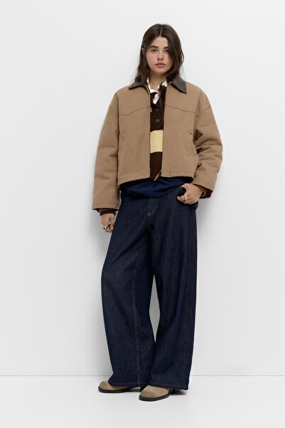 Pull & Bear Jacket with combined collar and seams