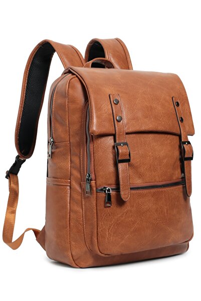 OEM Rucsac laptop piele ecologica negru