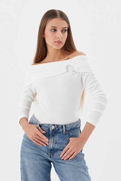 Shopping Shop Madonna Collar Blouse Ekru