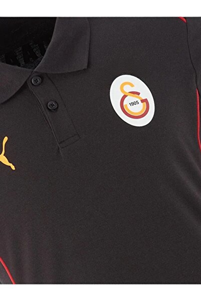 Galatasaray Orijinal Lisanslı A-Takım Lazer Kutulu Polo Yaka Siyah T-Shirt