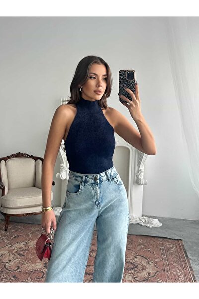 mydukkan.co بلوزة صياد السمك ذات الأكمام الصفرية