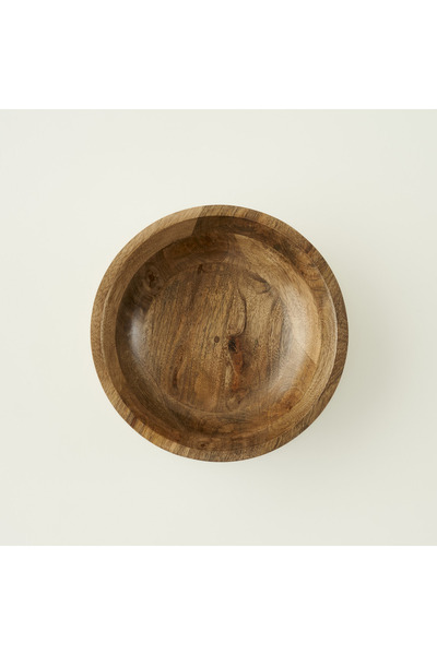 Bella Maison Wooden Mango Presentation Bowl Brown (25X6.5 cm)