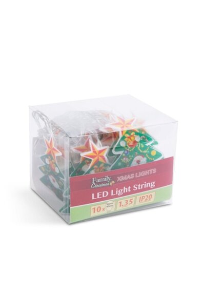 Family Christmas Decoratiune de Craciun - set 10 LED-uri Brazi, 1.35 metri