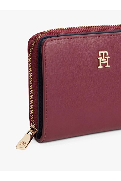 Tommy Hilfiger Th Icon Medium Zippered Cover Women's Purple Wallet Aw0Aw17742Vlp