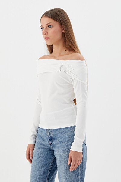 Shopping Shop Madonna Collar Blouse Ekru