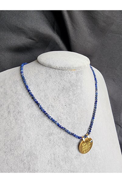 AYDOTA Lapis Lazuli Ayet el Kürsi Koruyucu Kolye