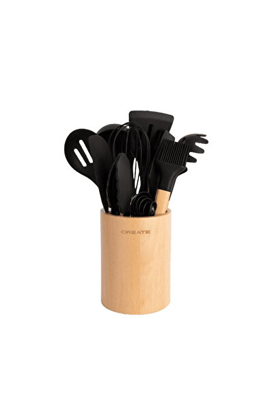 Create Set of 11 kitchen utensils, CREATE, Kitchenware Studio, black