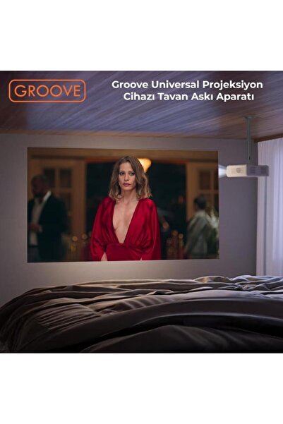 Groove Vankyo 30-60CM Alüminyum Projeksiyon Cihazı Tavan Askı Aparatı Duvar Bağlantı Aparatı Univers