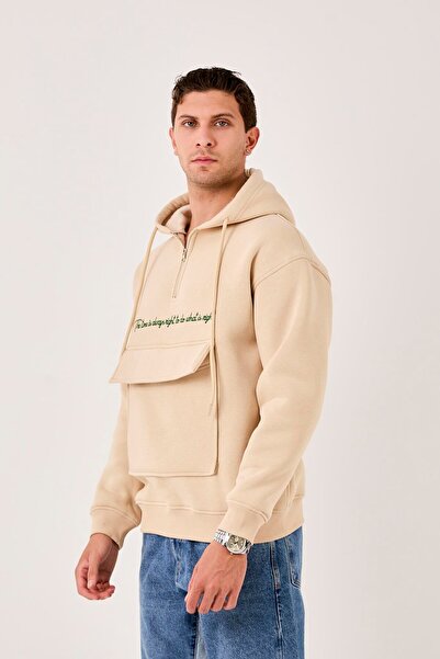 Rocqerx X-4005 Φούτερ με κουκούλα και μισό φερμουάρ