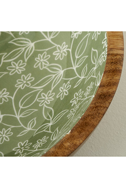 Bella Maison Floral Mango Presentation Bowl Green (20X6 cm)