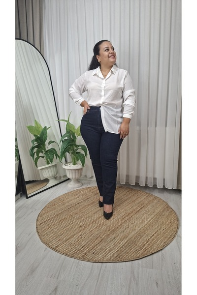 Butik Voya İndigo Jean Pantolon