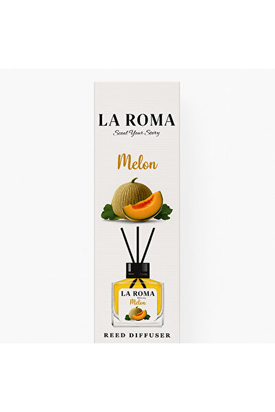 LaRoma Reed Diffuser with scented sticks La Roma Melon, 130 ml, aroma diffuse...