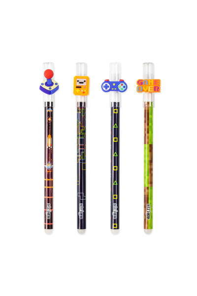 Strigo Σετ 4 στυλό με γόμα, GAME, SSC180