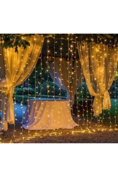 STUMBANNG 3x3 Perde Led 300 Adet Ledli Gün Işığı 8 Mod Eklemeli PL-10