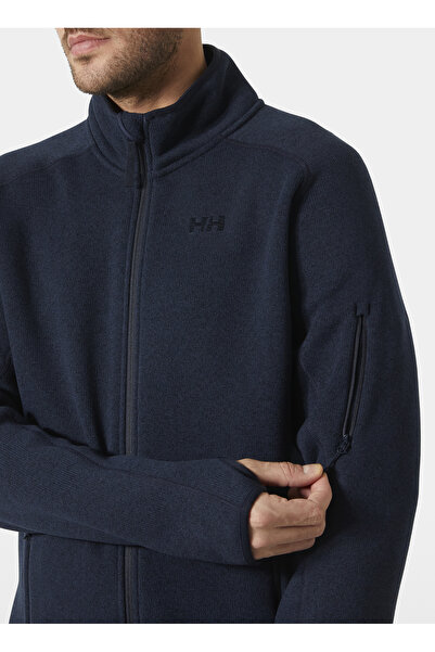 Helly Hansen HHA.49429_HHA.597_VARDE POLAR 2.0 Lacivert Dik Yaka Normal Düz Erkek Polar Sweatshırt