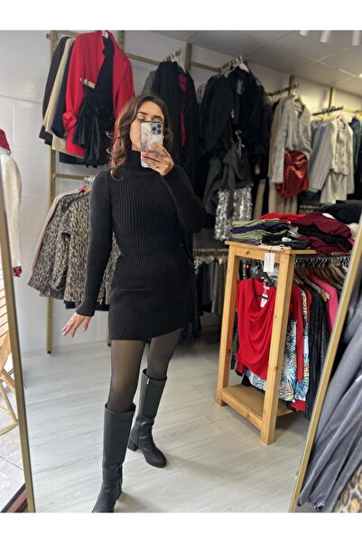 Butik Triko siyah elbise