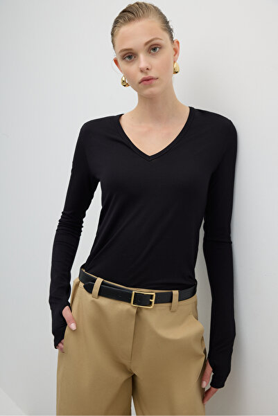 Roman %100 Deri Gold Toka Detaylı Kemer Siyah K2682112_001