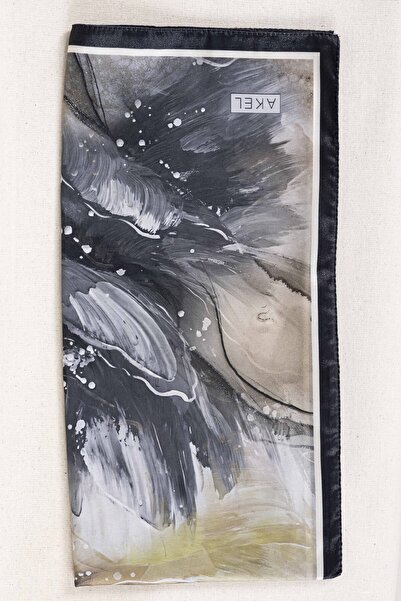 Akel Ψηφιακό κρυστάλλινο μοτίβο κασκόλ 95x95 – Παστέλ μοτίβο-5