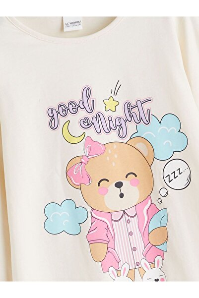 LC Waikiki Lcw Kids Crew Neck Girls Pajamas Set