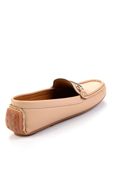 Bambi Bej Kadın Loafer Ayakkabı K01309100509