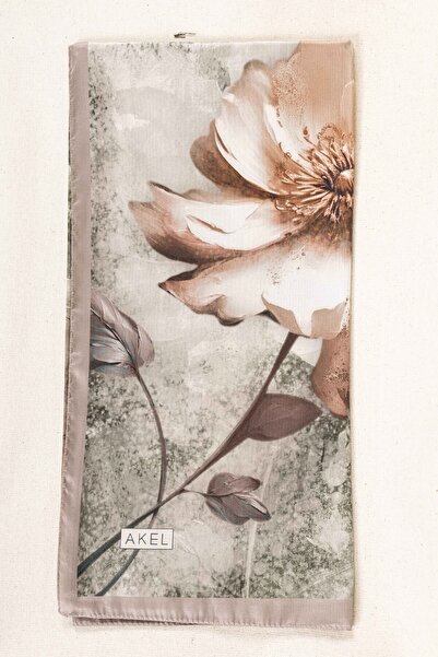 Akel Ψηφιακό κρυστάλλινο μοτίβο κασκόλ 95x95 – Παστέλ μοτίβο-4