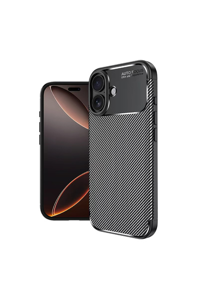 Nezih Case Apple iPhone 17 Uyumlu Kamera Korumalı (KARBON TASARIM) Koruyucu L...