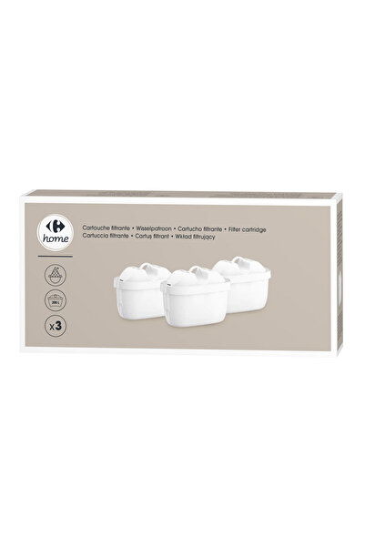 Carrefour Home Set 3 cartuse filtrante Carrefour Home, capacitate filtrare 20...