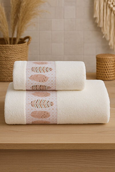 Casnack Sada 2 koupelnových ručníků s modelem Ayla