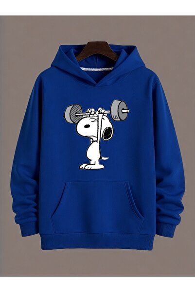 ArtYus Φούτερ Unisex Snoopy Colorful Special με τύπωμα Cotton oversized με κο...