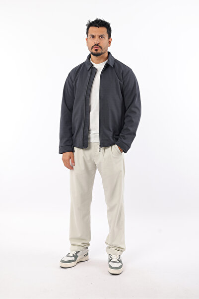 Rodrigo Ανδρικό εποχιακό παλτό με επένδυση από πλεκτό βαμβακερό ύφασμα με τσέπες και φερμουάρ