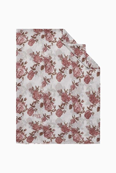 Levidor Dried Rose Relax Large Floral Shawl