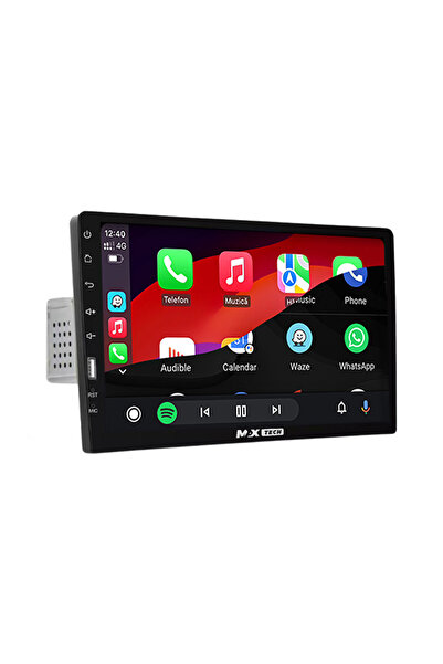 MaxTech MP5 Player universal Android auto & Carplay 1 Din, MaxTech®, display HD de 9 inch, TouchScreen