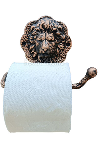 HOUSE2HOME Ръчно изработен месингов държач за тоалетна хартия с лъв