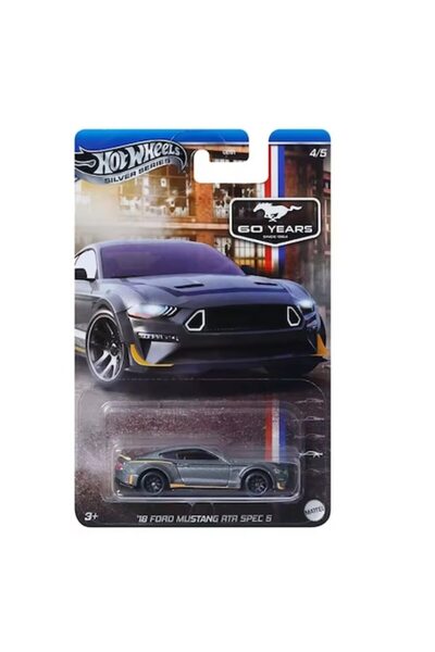HOT WHEELS Car, 2018 Ford Mustang RTR Spec 5, Mustang Celebration 2025