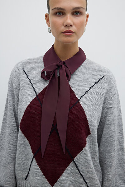 Roman Yün Karışımlı Triko Kazak Standart Renk K2671027_089