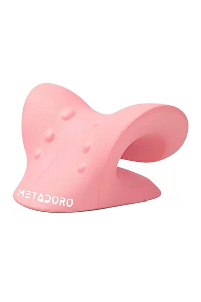 Metadoro ® Pernă de masaj, Dispozitiv de masaj chiropractic pentru întinderea gâtului, Dispozitiv de tracțiune cervicală