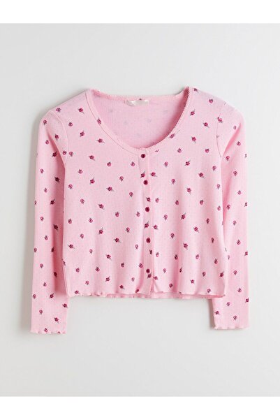 LC Waikiki U Yaka Çiçekli Kadın Pijama Takım