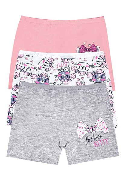 Öts Κοριτσίστικα μποξεράκια 3 τεμαχίων με στάμπα (96% βαμβάκι - 4% ελαστάνη)