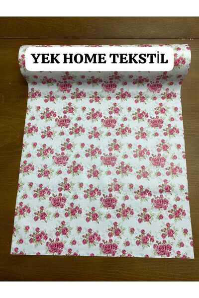 YEK HOME TEKSTİL 50 cm cu bază anti-alunecare pentru sertar, raft, dulap și frigider, model ștergabil